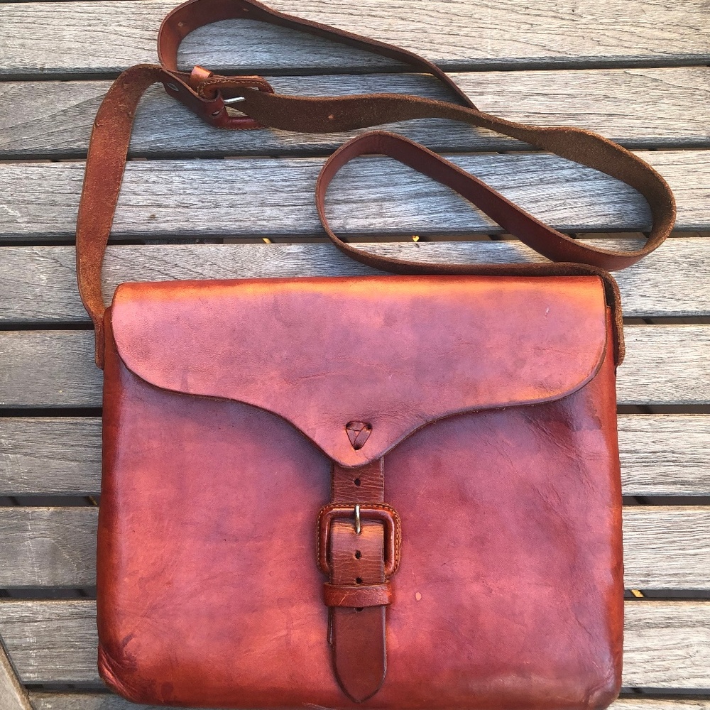 Mexican Leather Envelope Messenger Bag - commuter